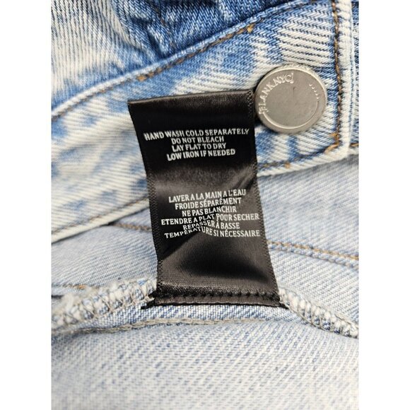 New BlankNYC Blooming Denim Jacket Womens S Sweater Sleeves Hooded Blank NYC - Picture 7 of 7